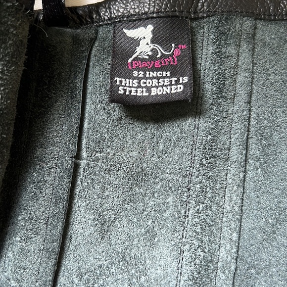 32 inch Black 100% Leather corset - Picture 5 of 6